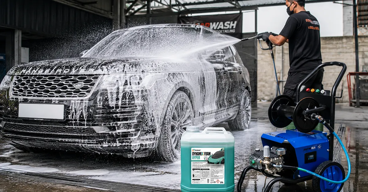 Jet Cleaner Aqua Blast HL Premier 3110 dengan Sabun Touchless Schole